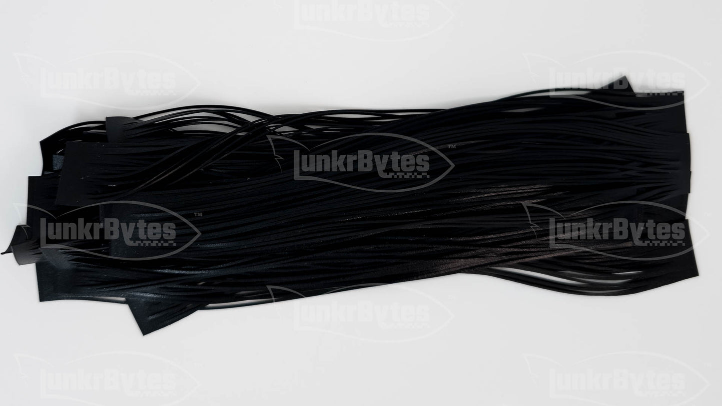 Jet Black Silicone Skirt Tab – Reaction Strike Trigger for Bass (8801-021)