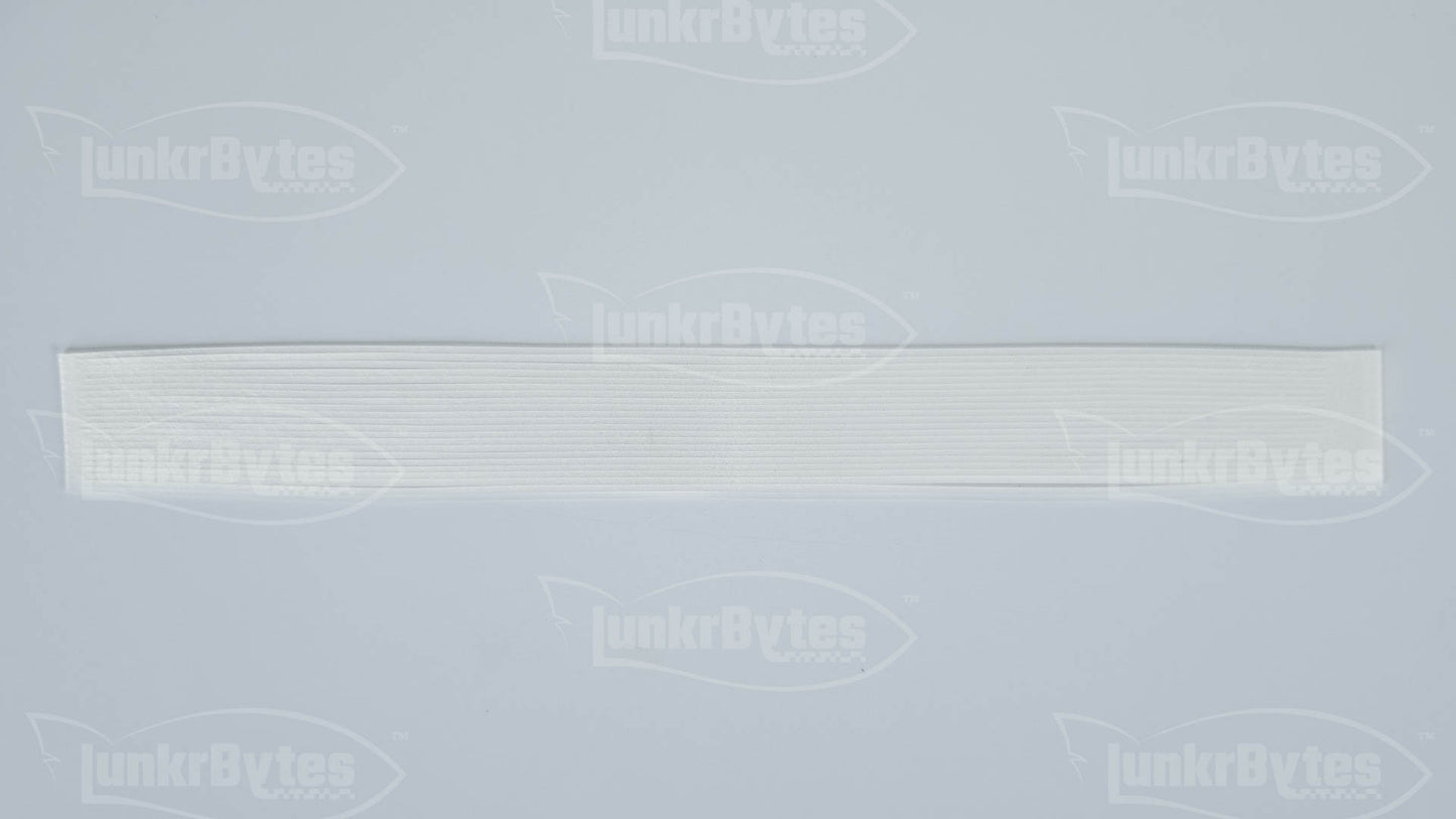 Pearlescent White Silicone Skirt Tab – Shad Imitation for Bass (8801-030)