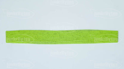 Chartreuse / Silver Flake Silicone Skirt Tab with Flake – Shad Imitation for Bass (8801-032)