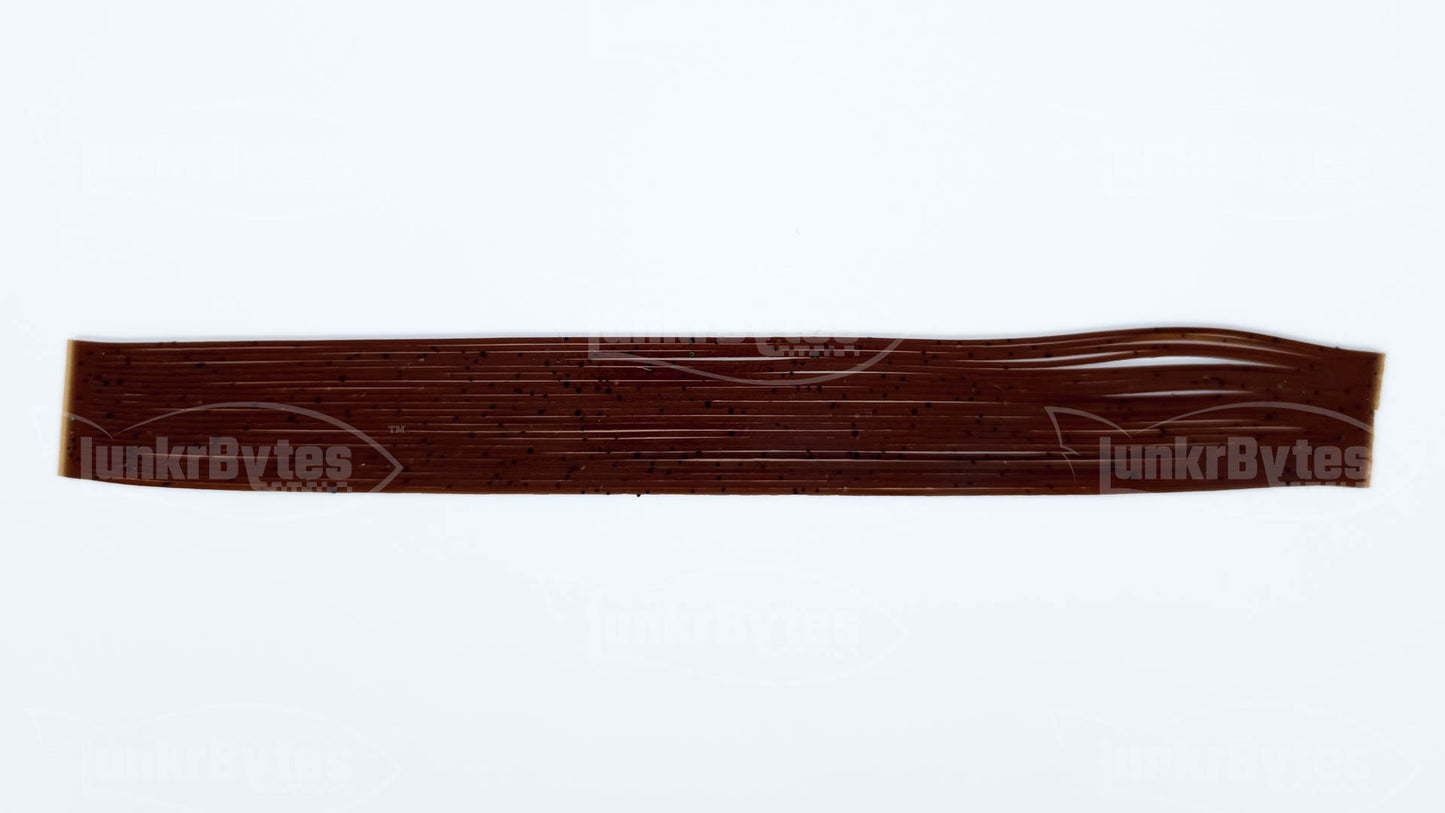 Brown / Black Flake Silicone Skirt Tab with Flake – Crawfish Pattern for Bass (8801-037)