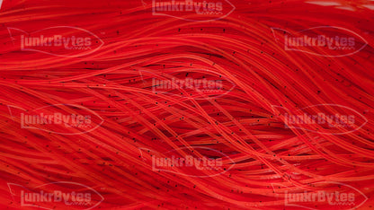 Hot Red / Black Flake Silicone Skirt Tab with Flake – Reaction Strike Trigger for Bass (8801-047)