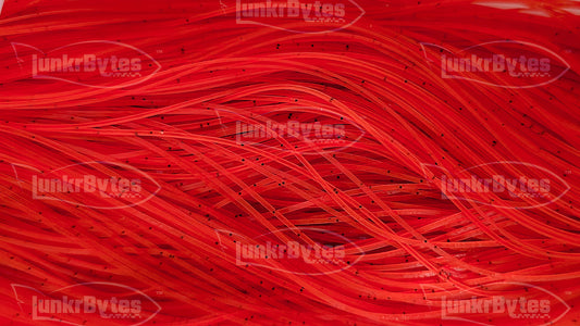 Hot Red / Black Flake Silicone Skirt Tab with Flake – Reaction Strike Trigger for Bass (8801-047)
