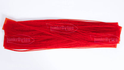 Hot Red / Black Flake Silicone Skirt Tab with Flake – Reaction Strike Trigger for Bass (8801-047)
