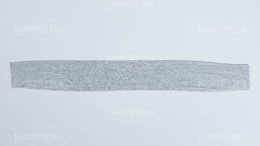 Clear / Silver Flake Silicone Skirt Tab with Flake – Shad Imitation for Bass (8801-048)