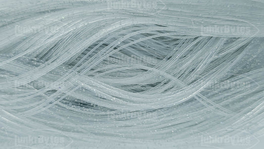 Clear / Holographic  Silver Flake Silicone Skirt Tab with Flake – Shad Imitation for Bass (8801-050)