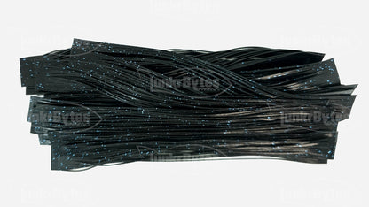 Black / Blue Flake Silicone Skirt Tab with Flake – Reaction Strike Trigger for Bass (8801-064)