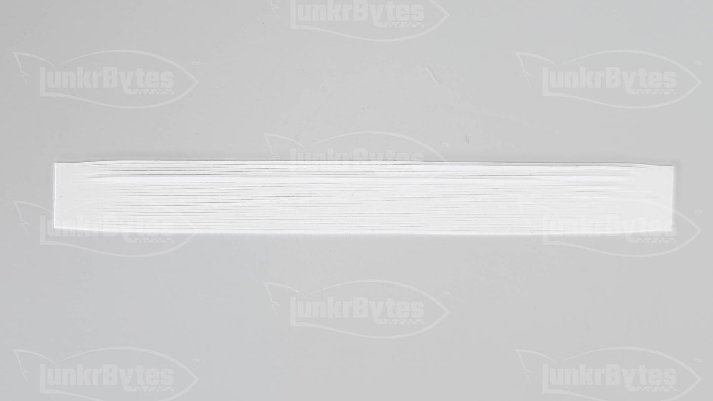 White / Gold Flake Silicone Skirt Tab with Flake – Shad Imitation for Bass (8801-097)