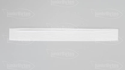 White / Gold Flake Silicone Skirt Tab with Flake – Shad Imitation for Bass (8801-097)