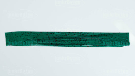 Mean Green / Red Flake Silicone Skirt Tab with Flake – Crawfish Pattern for Bass (8801-158)