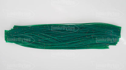 Mean Green / Red Flake Silicone Skirt Tab with Flake – Crawfish Pattern for Bass (8801-158)