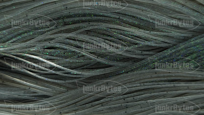 Gray / Green & Black Flake Silicone Skirt Tab with Flake – Shad Imitation for Bass (8801-163)