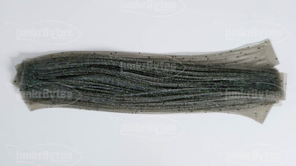 Gray / Green & Black Flake Silicone Skirt Tab with Flake – Shad Imitation for Bass (8801-163)