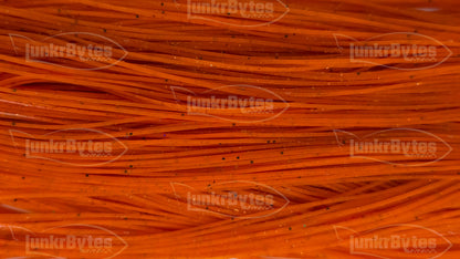 Hot Orange / Brown & Black Flake Silicone Skirt Tab with Flake – Crawfish Pattern for Bass (8801-167)