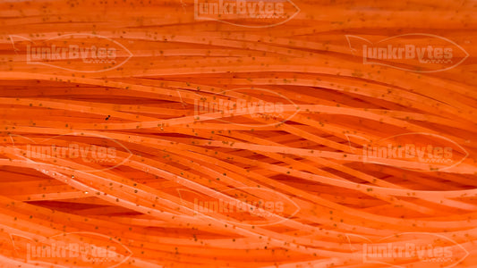 Orange / Brown Flake Silicone Skirt Tab with Flake – Crawfish Pattern for Bass (8801-170)