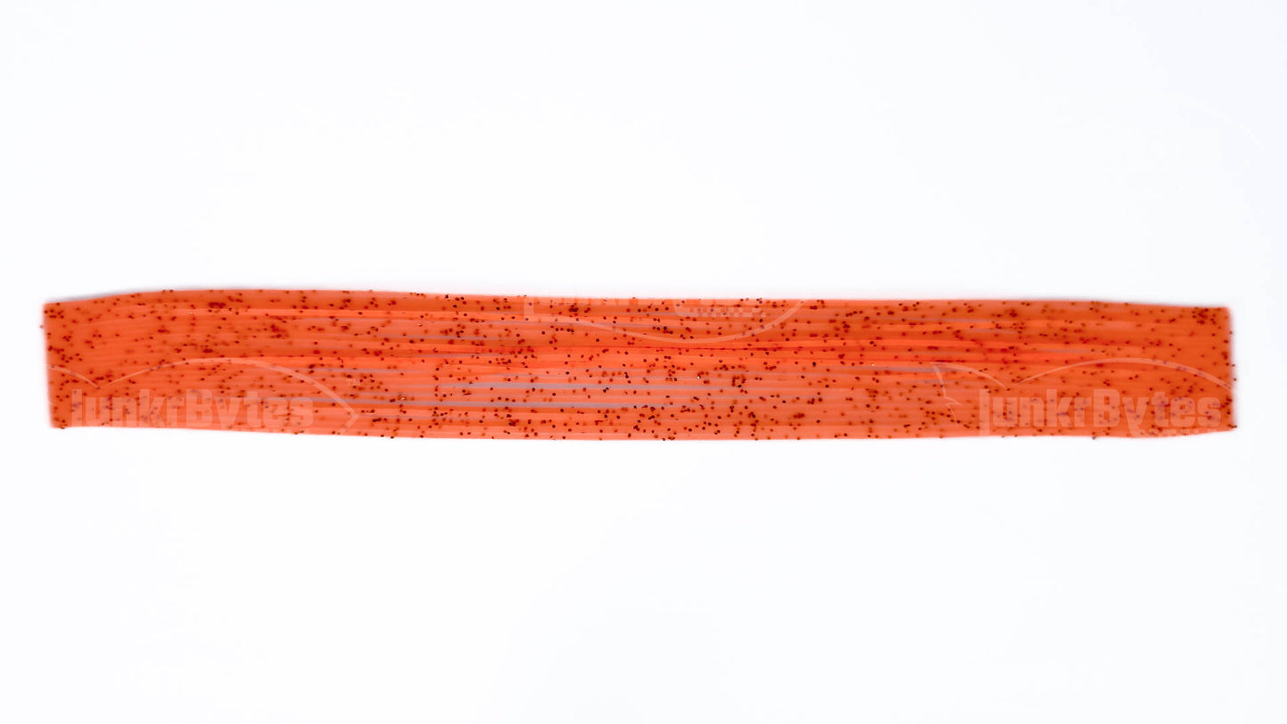 Orange / Brown Flake Silicone Skirt Tab with Flake – Crawfish Pattern for Bass (8801-170)
