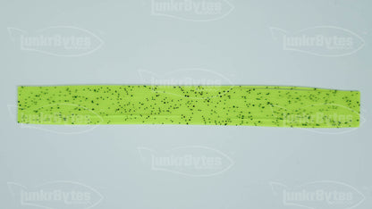 Chartreuse Pepper (Black Flake) Silicone Skirt Tab with Flake – Reaction Strike Trigger for Bass (8801-171)