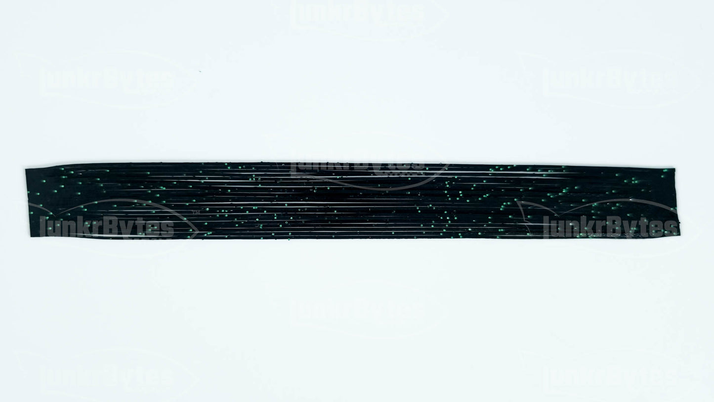 Black / Green Flake Silicone Skirt Tab with Flake – Reaction Strike Trigger for Bass (8801-173)