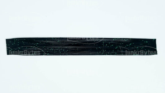 Black / Green Flake Silicone Skirt Tab with Flake – Reaction Strike Trigger for Bass (8801-173)