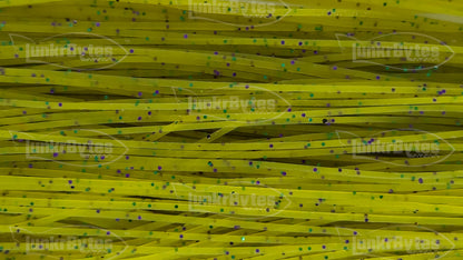 Light Watermelon Candy (Green & Purple Flake) Silicone Skirt Tab with Flake – Bluegill Pattern for Bass (8801-174)
