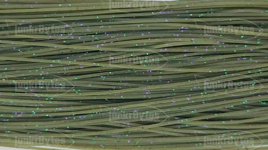 Dark Watermelon Candy (Green & Purple Flake) Silicone Skirt Tab with Flake – Bluegill Pattern for Bass (8801-175)