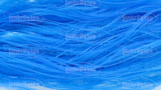 Sexy Blue Pepper (Black Flake) Silicone Skirt Tab with Flake – Shad Imitation for Bass (8801-179)