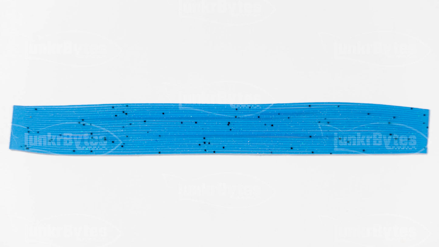 Sexy Blue Pepper (Black Flake) Silicone Skirt Tab with Flake – Shad Imitation for Bass (8801-179)