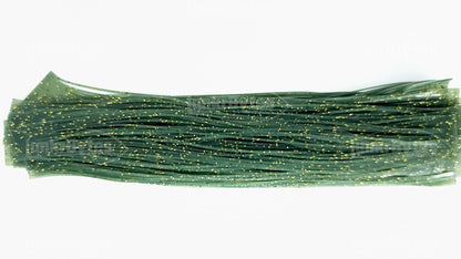 Watermelon / Gold & Black Flake Silicone Skirt Tab with Flake – Bluegill Pattern for Bass (8801-184)