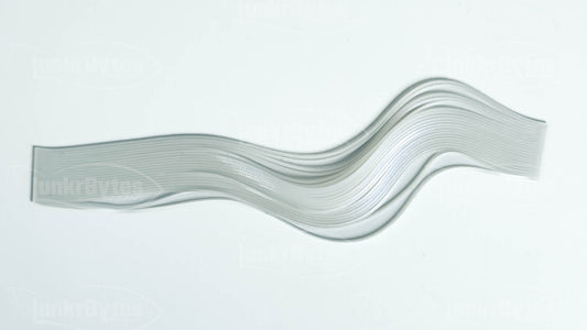 Clear / Blue Interference Silicone Skirt Tab with Interference – Shad Imitation for Bass (8801-190)