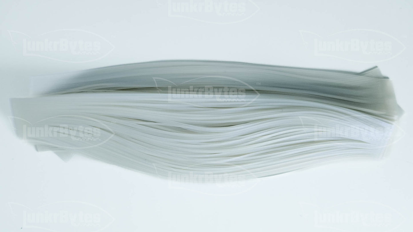 Clear / Blue Interference Silicone Skirt Tab with Interference – Shad Imitation for Bass (8801-190)