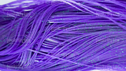 Purple / Green Flake Silicone Skirt Tab with Flake – Reaction Strike Trigger for Bass (8801-203)