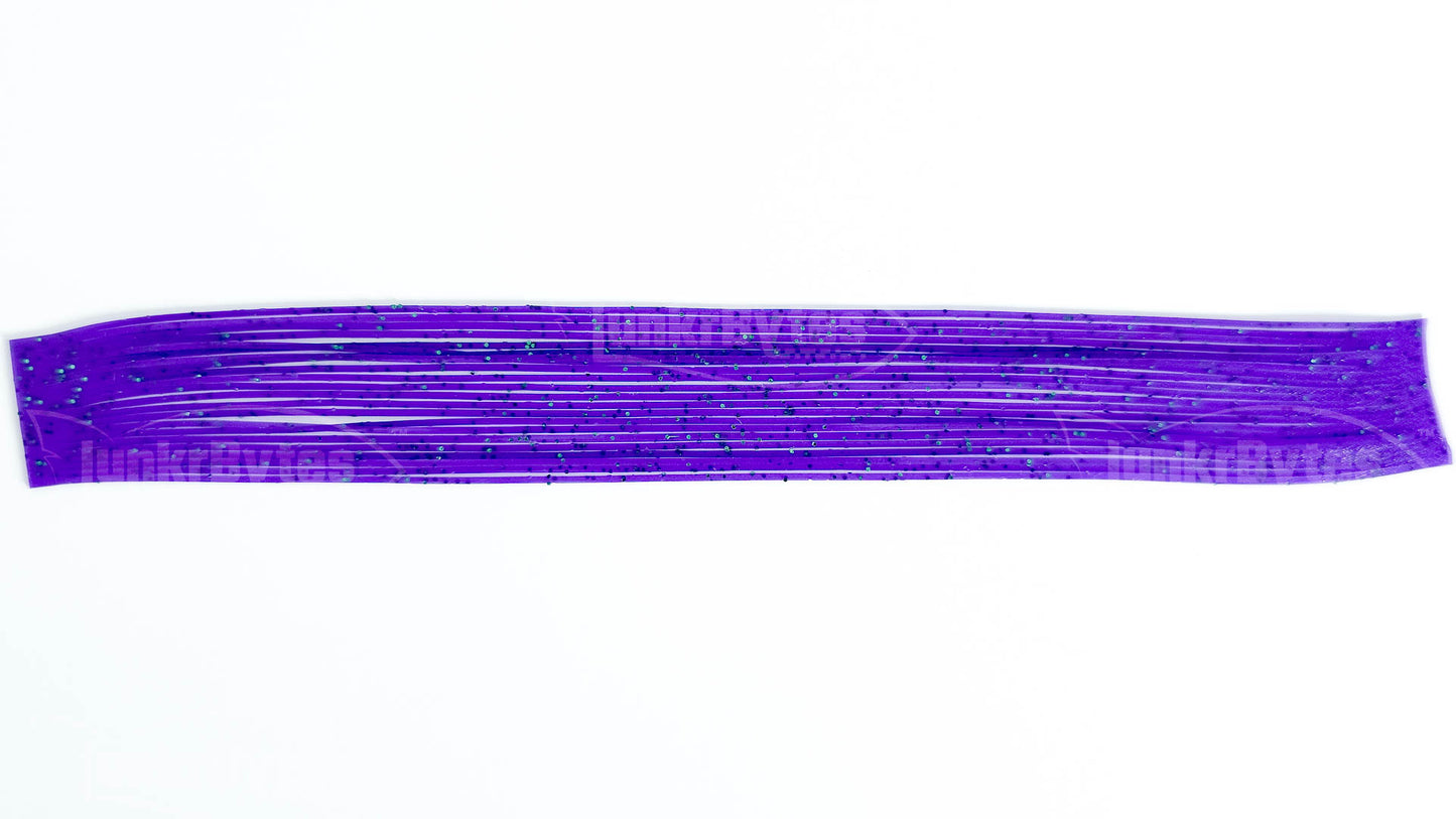 Purple / Green Flake Silicone Skirt Tab with Flake – Reaction Strike Trigger for Bass (8801-203)
