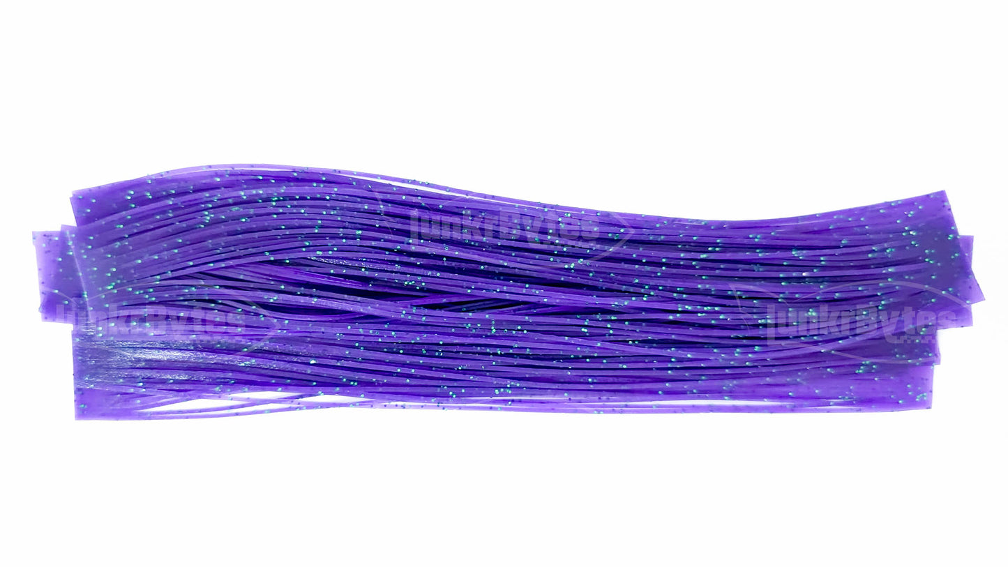 Purple / Green Flake Silicone Skirt Tab with Flake – Reaction Strike Trigger for Bass (8801-203)