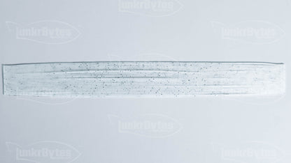 Pearlescent / Silver Flake Silicone Skirt Tab with Flake – Shad Imitation for Bass (8801-221)