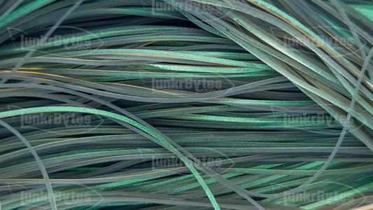 Metallic Gray / Green Interference Silicone Skirt Tab with Interference – Shad Imitation for Bass (8801-235)