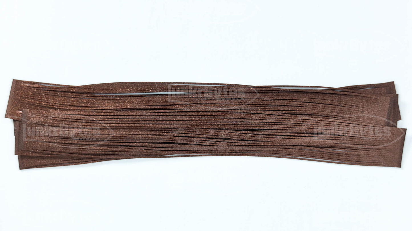Chestnut Brown (Metallic) Silicone Skirt Tab – Crawfish Pattern for Bass (8801-237)