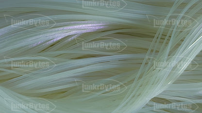 Clear / Purple Interference Silicone Skirt Tab with Interference – Shad Imitation for Bass (8801-250)