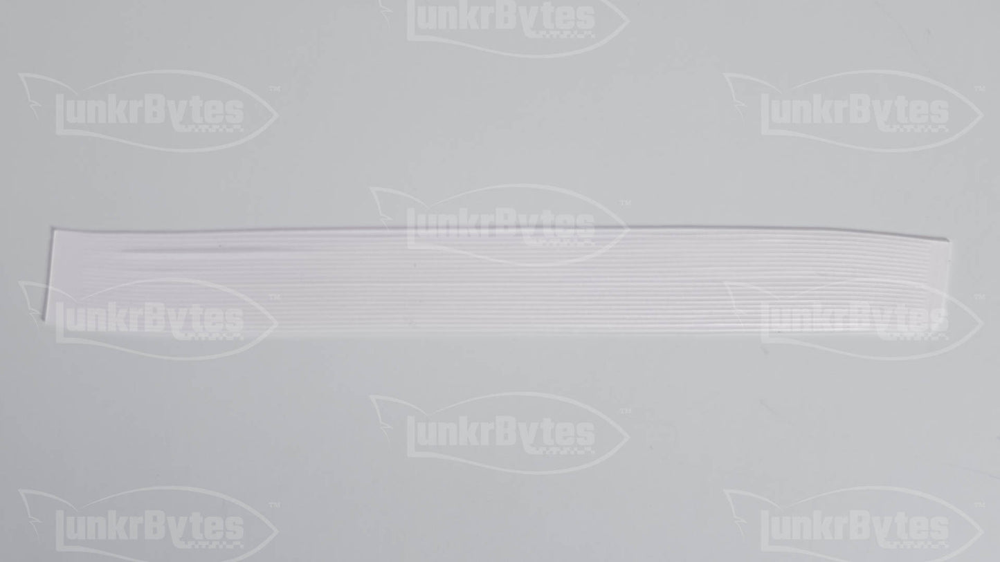 Clear / Purple Interference Silicone Skirt Tab with Interference – Shad Imitation for Bass (8801-250)