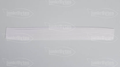 Clear / Purple Interference Silicone Skirt Tab with Interference – Shad Imitation for Bass (8801-250)