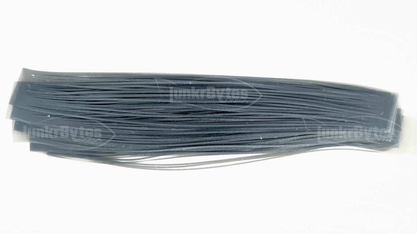 Dark Smoke Silicone Skirt Tab – Shad Imitation for Bass (8801-254)