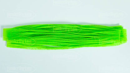 Hot Lime Green / Gold Flake Silicone Skirt Tab with Flake – Reaction Strike Trigger for Bass (8801-263)