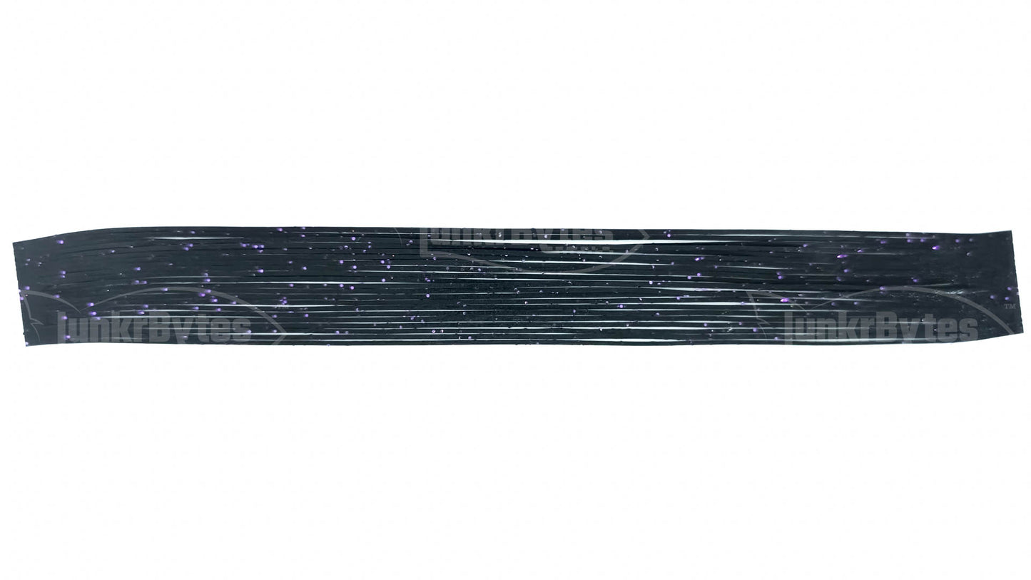 Jet Black / Purple Flake Silicone Skirt Tab with Flake – Reaction Strike Trigger for Bass (8801-264)