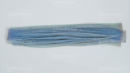 Gray / Pearlescent Blue / Bronze Flake Silicone Skirt Tab with Flake – Shad Imitation for Bass (8801-276)