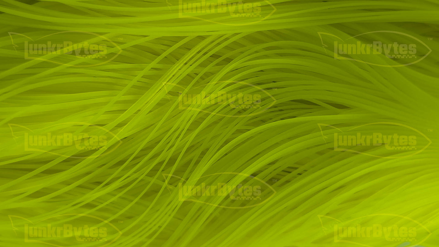 Chartreuse Glow In The Dark Silicone Skirt Tab – Reaction Strike Trigger for Bass (8801-287)