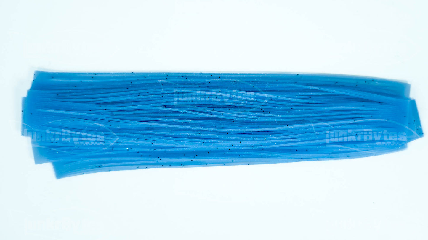 Blue / Green & Black Flake / Glow In The Dark Silicone Skirt Tab with Flake – Reaction Strike Trigger for Bass (8801-289)