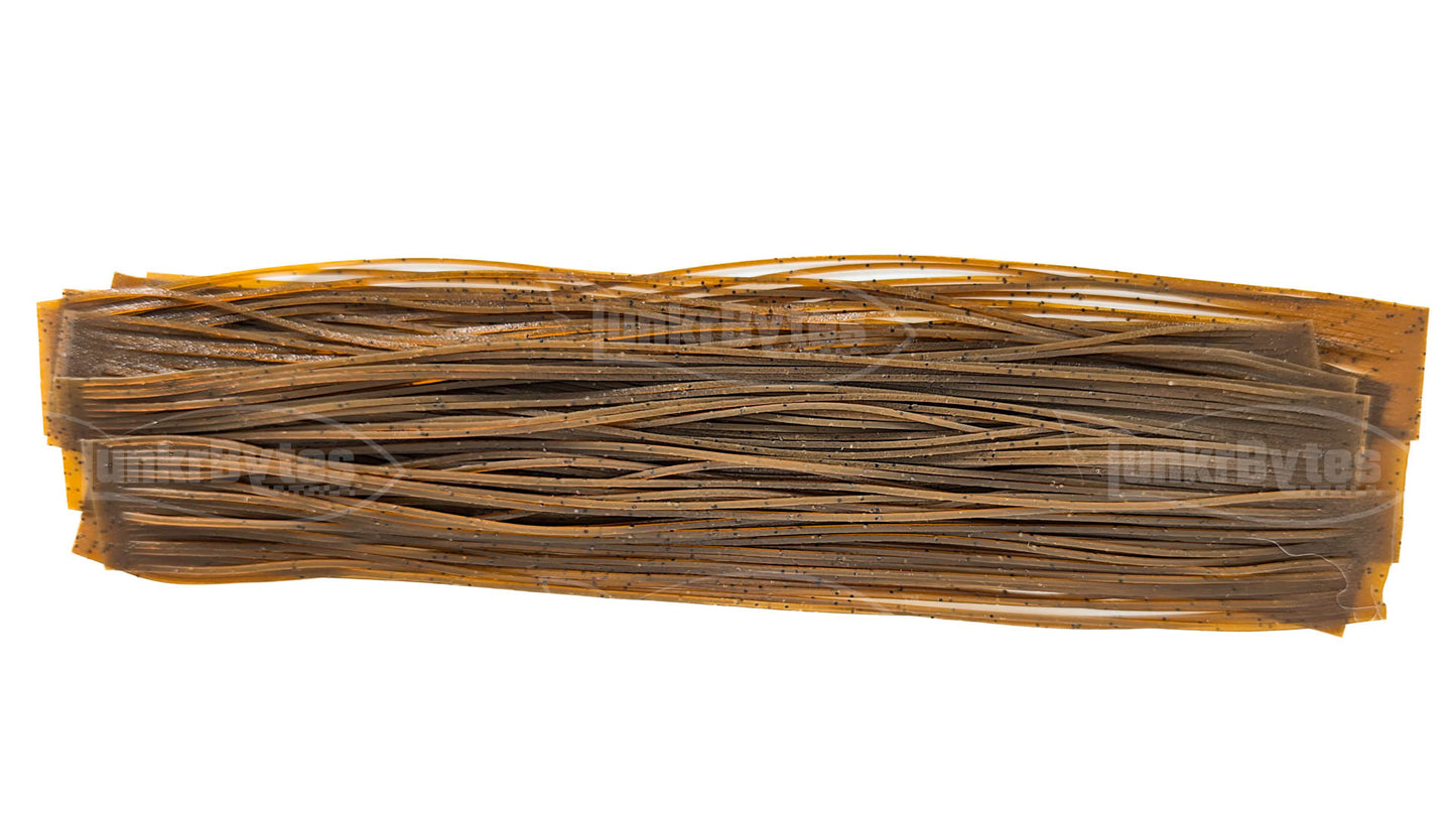 Brown / Black Flake Silicone Skirt Tab with Flake – Crawfish Pattern for Bass (8801-307)