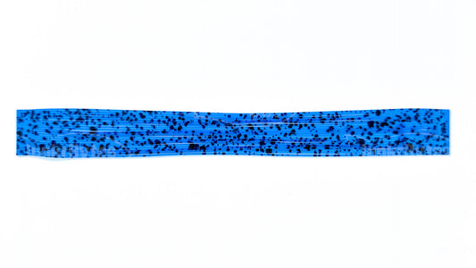 Ocean Blue Black Dots Silicone Skirt Tab – Reaction Strike Trigger for Bass (8802-534)