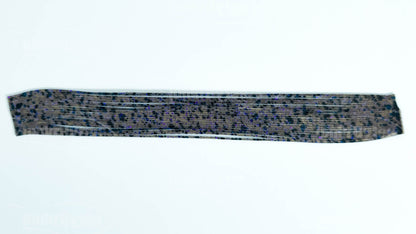 Gray / Purple Flake / Black Dots Silicone Skirt Tab with Flake – Shad Imitation for Bass (8802-538)