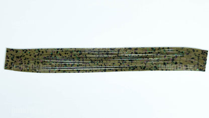 Dark Gray / Green,Purple & Black Flake /  Black Dots Silicone Skirt Tab with Flake – Shad Imitation for Bass (8802-550)