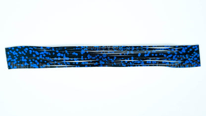 Black Blue Chrome Dots Silicone Skirt Tab – Reaction Strike Trigger for Bass (8802-554)