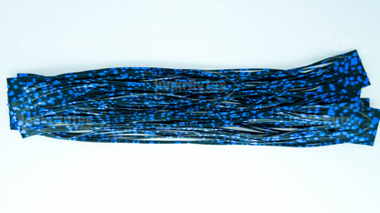 Black Blue Chrome Dots Silicone Skirt Tab – Reaction Strike Trigger for Bass (8802-554)